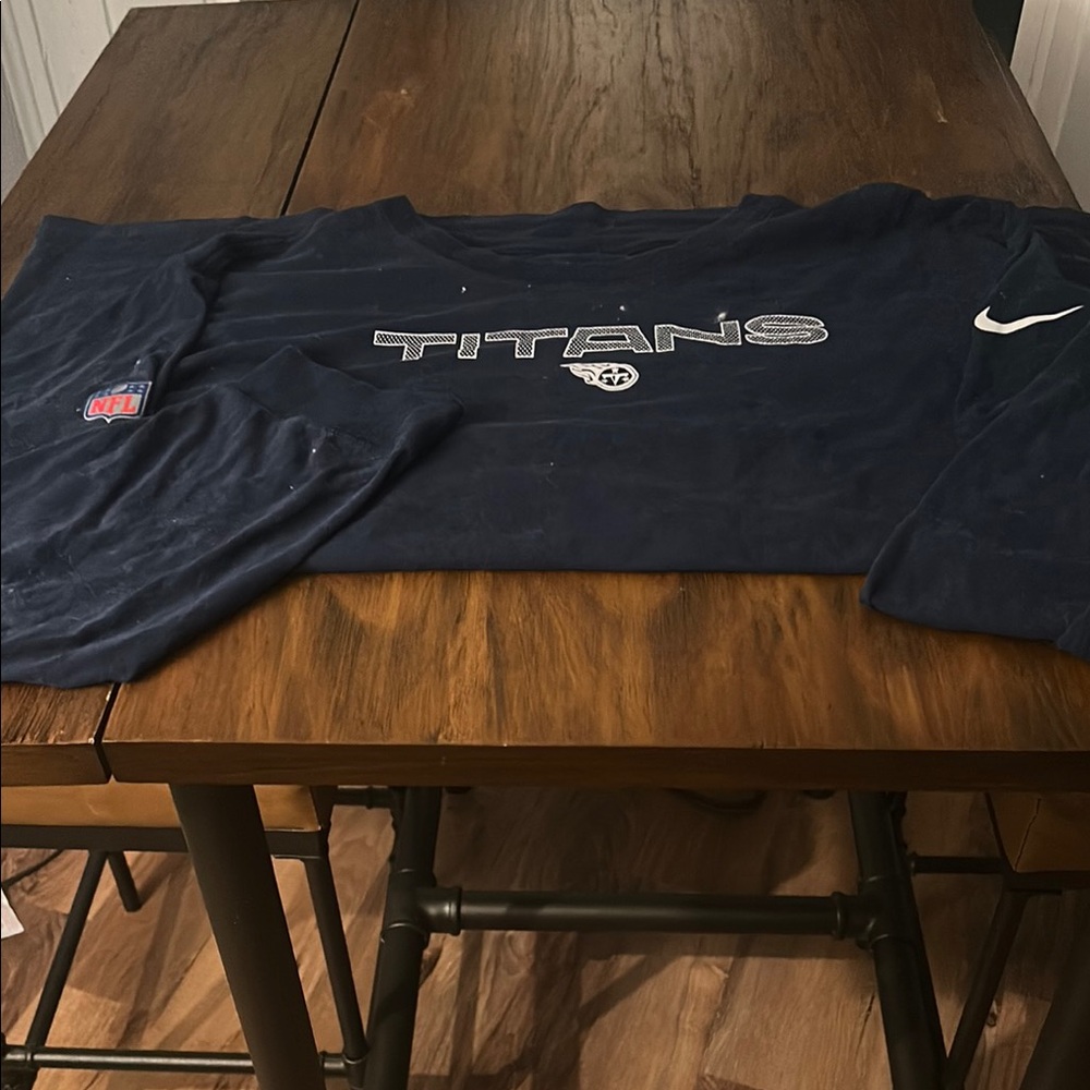 Nike Titans Dark Blue Long Sleeve Shirt